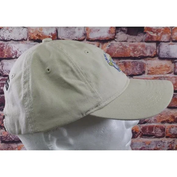 Ping Golf Hat Beige Embroidered QLSS Classic 2014 Adjustable Strapback Cotton Sp - Picture 2 of 6